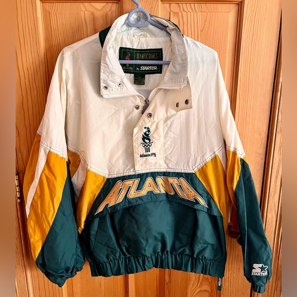 1996 Atlanta Olympics Starter Jacket Unisex Rare Collectible Men’s Size M VTG - Picture 3 of 17